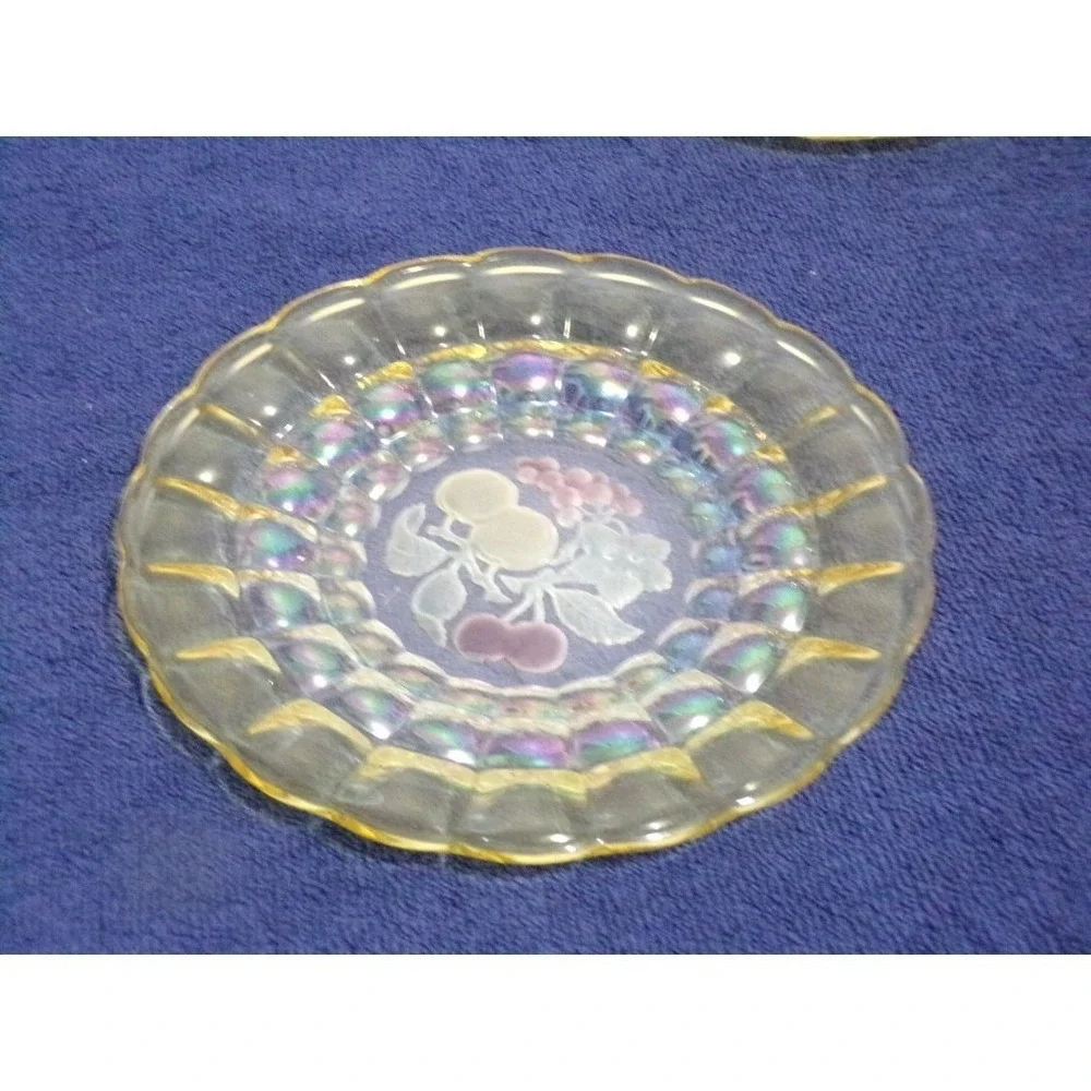 Della Robbia Yellow & Clear 4 Lunch Plates & 4‎ Dessert Bowls